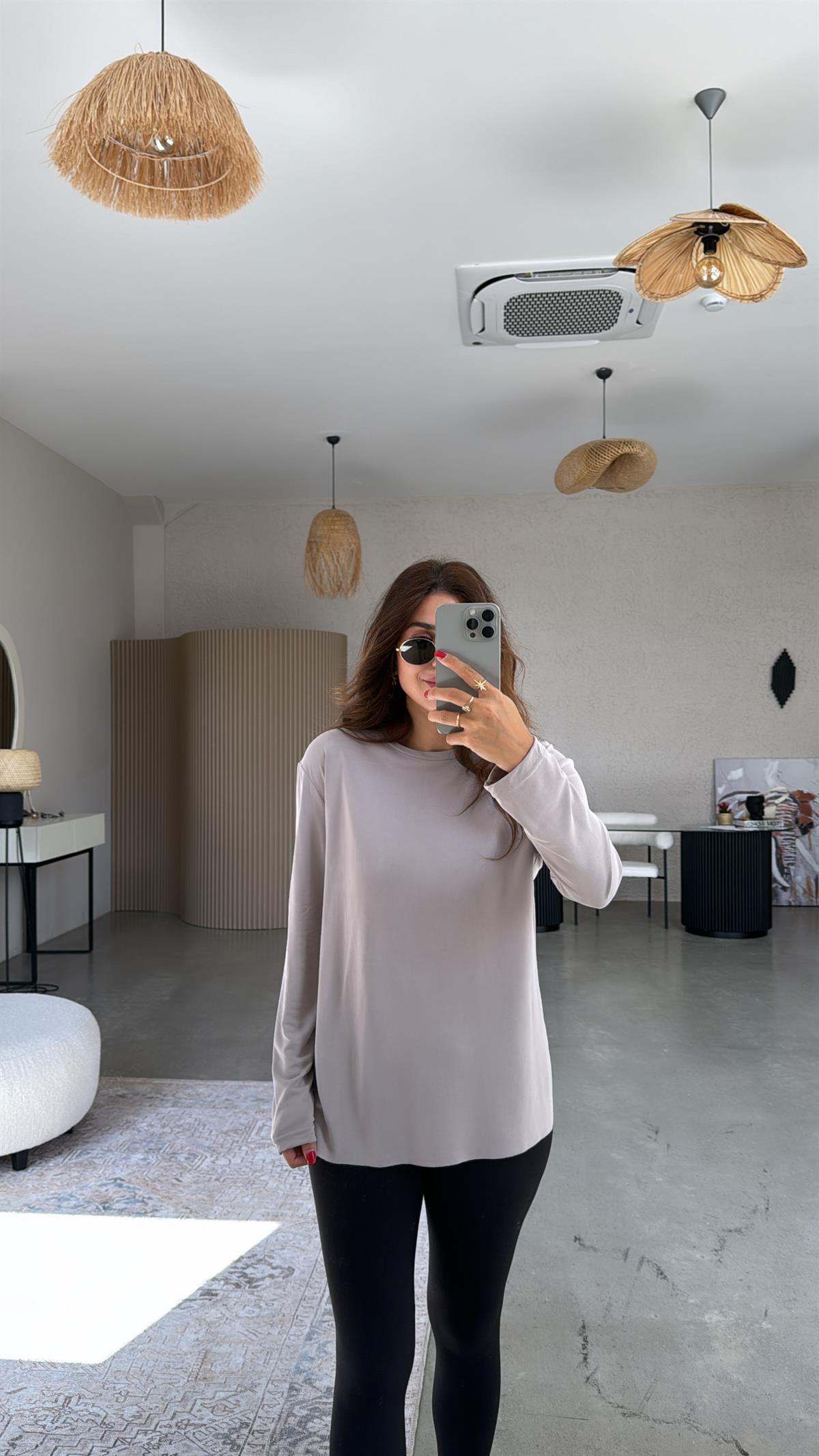 Vizon Uzun Kol Oys Basic Bluz