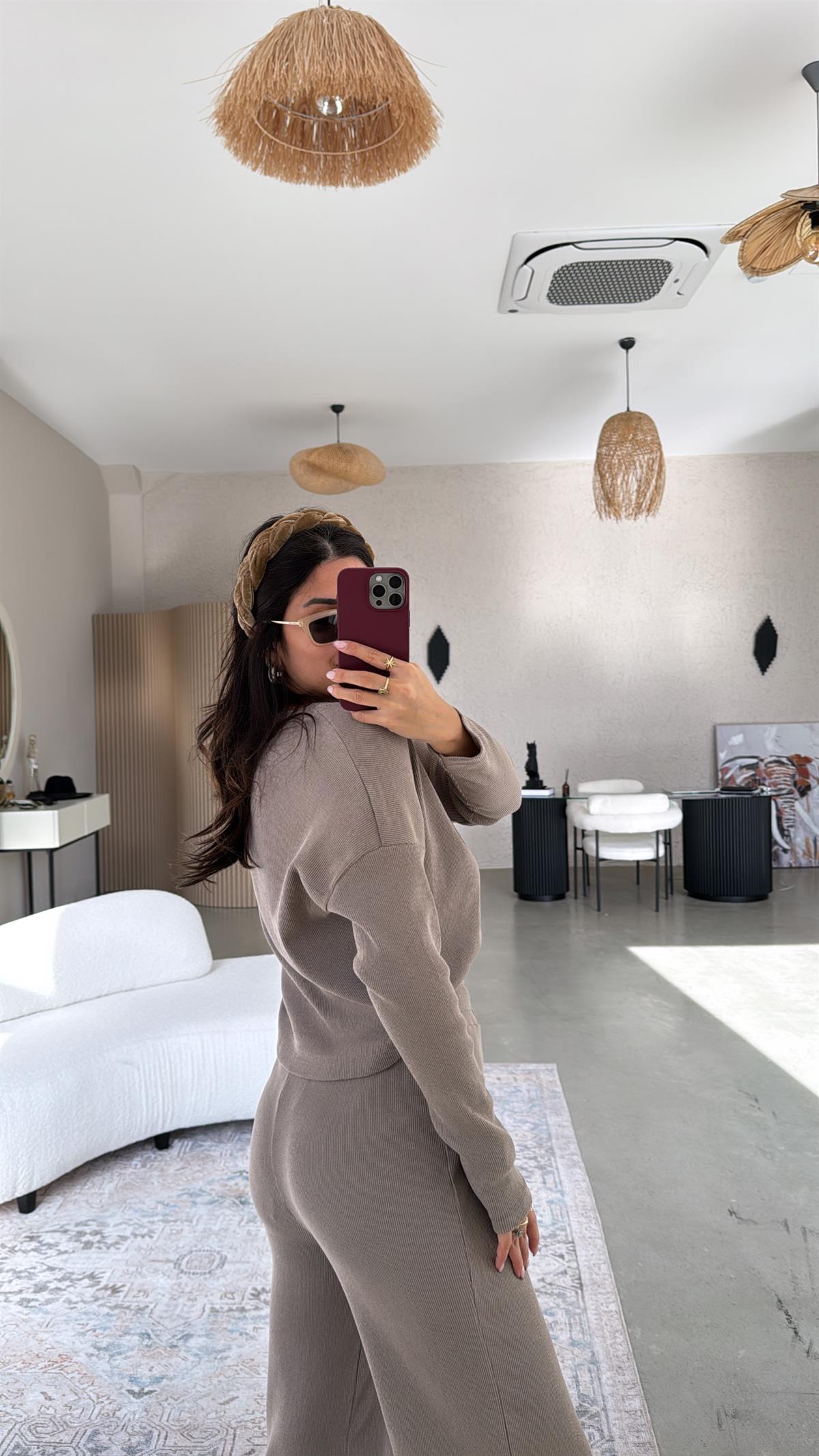 Vizon Uzun Kollu Fitilli Takım