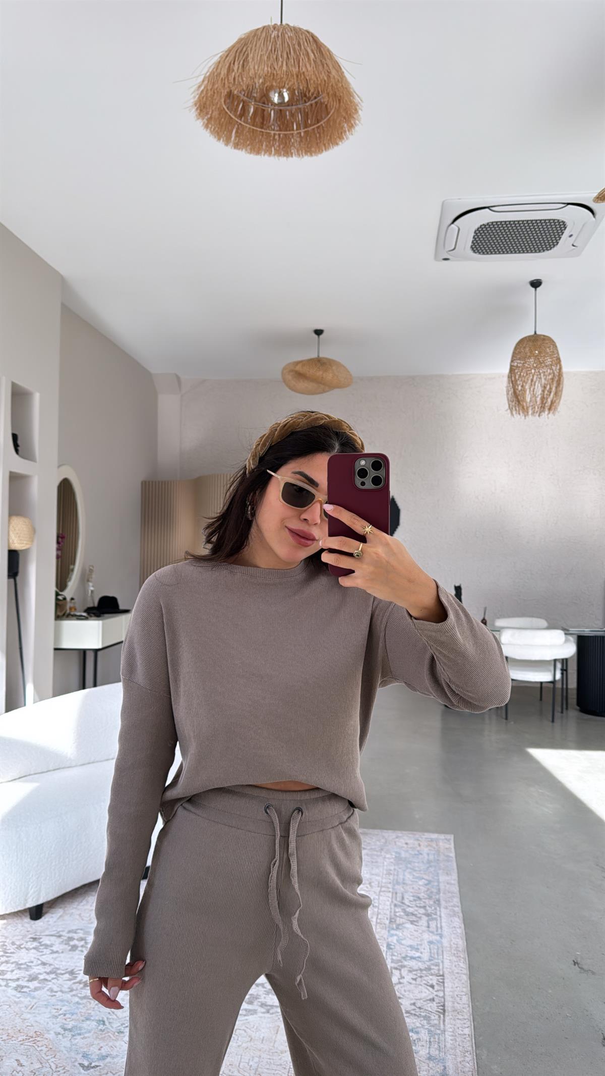 Vizon Uzun Kollu Fitilli Takım