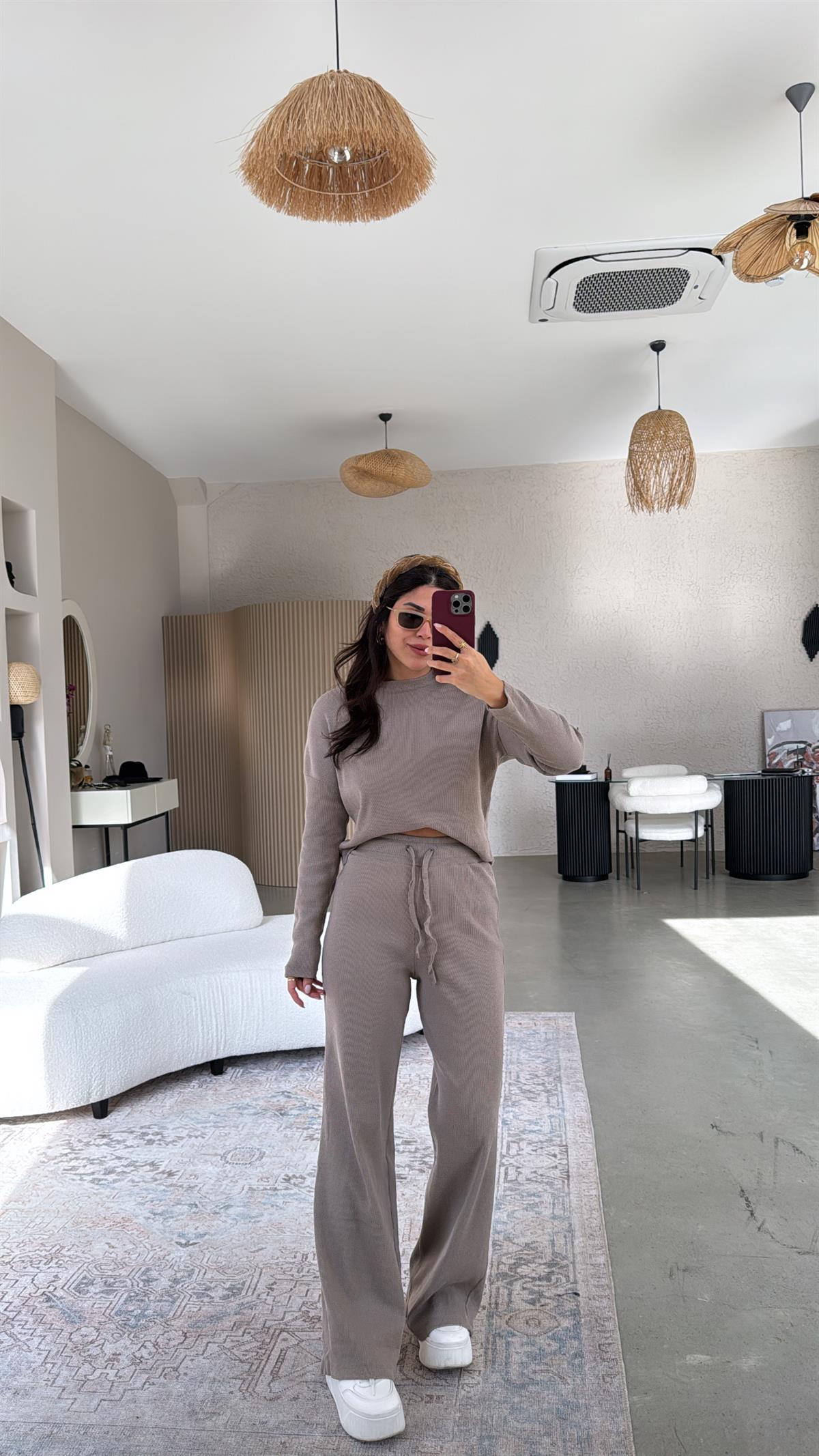 Vizon Uzun Kollu Fitilli Takım