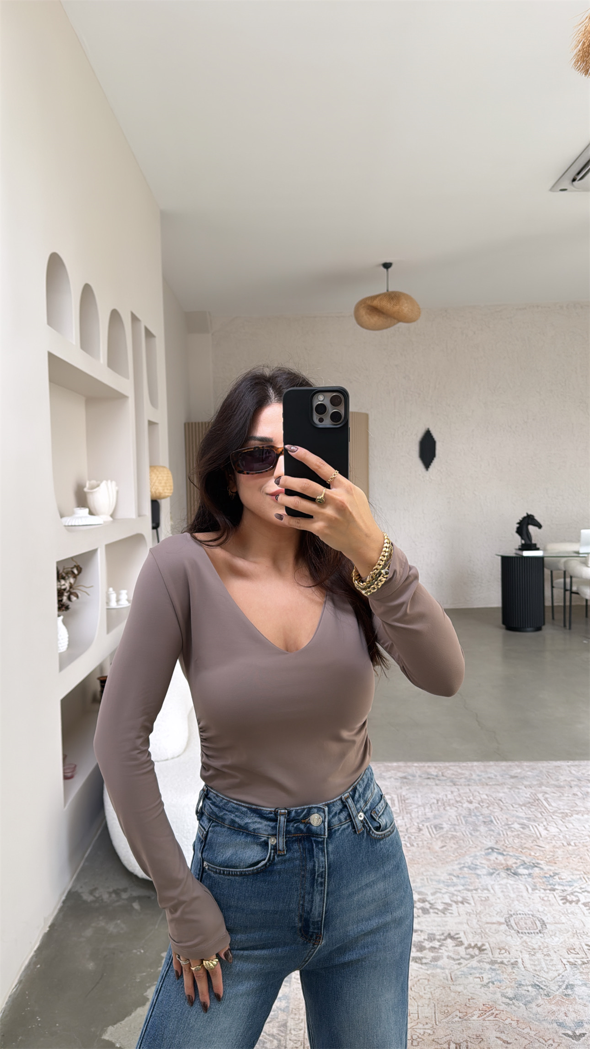 Vizon V Yaka Polyamid Bodysuit