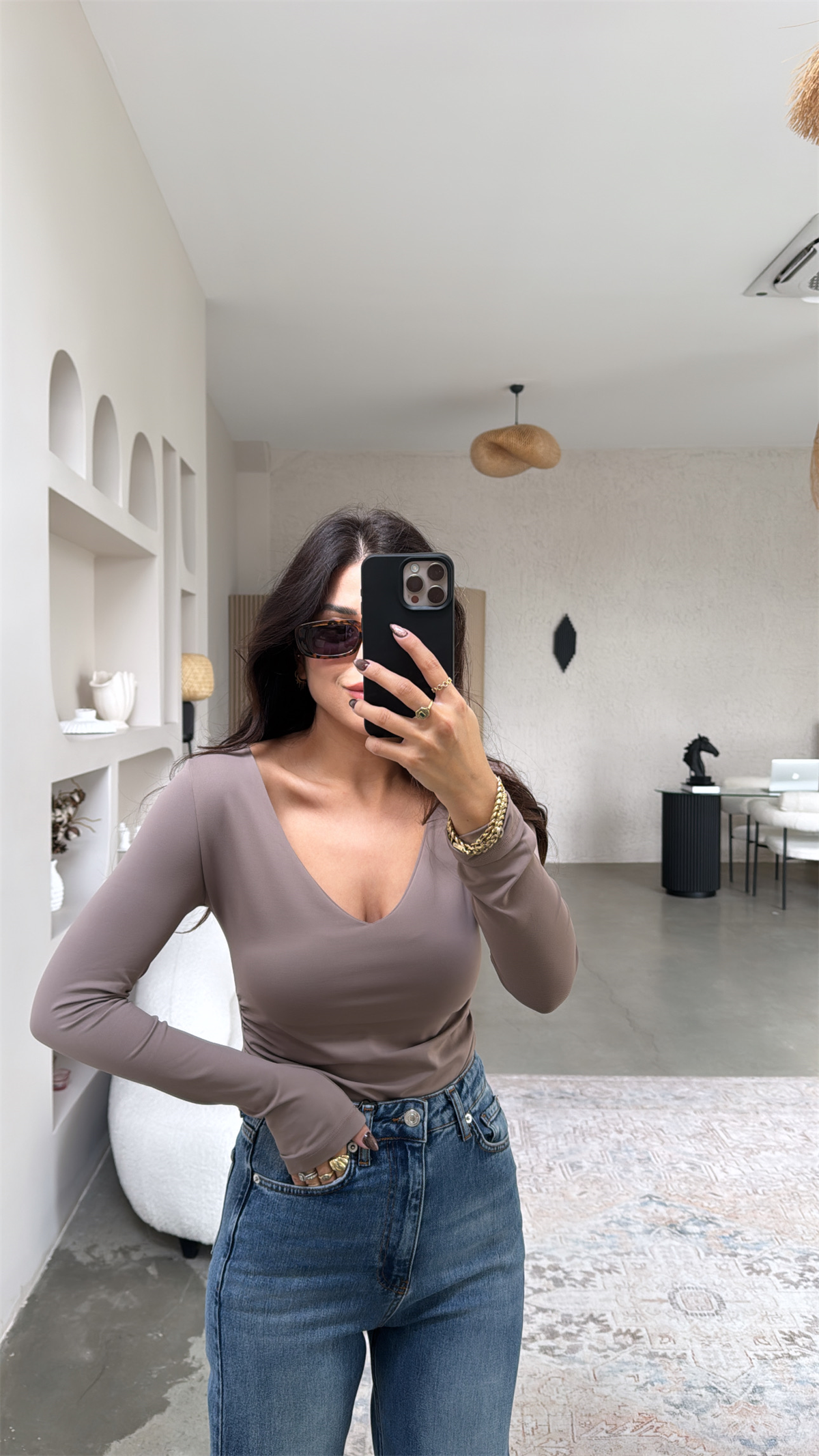 Vizon V Yaka Polyamid Bodysuit