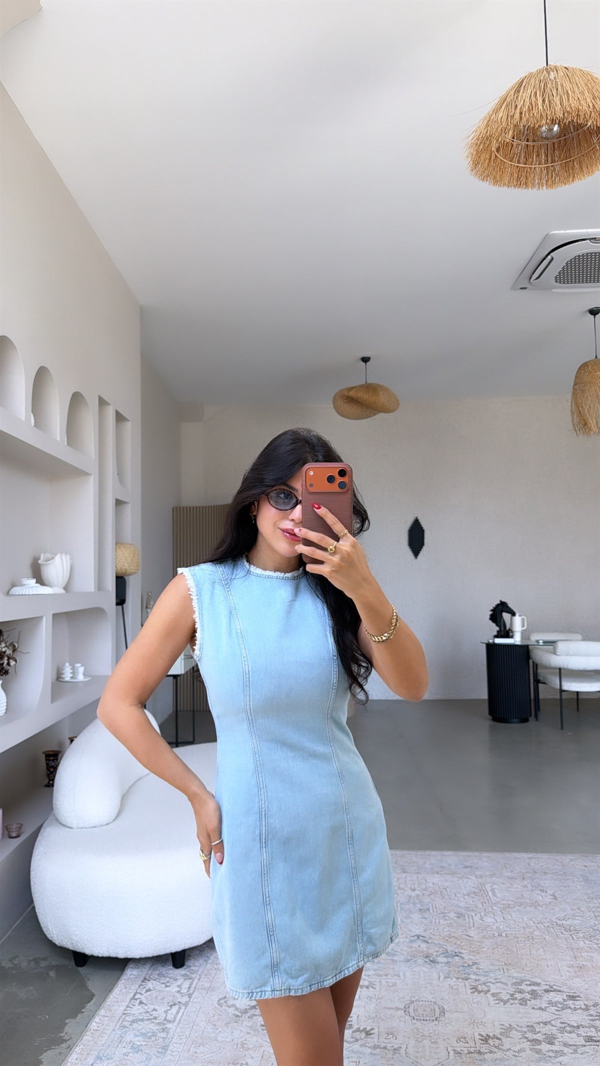 Yıkamalı Denim Cs Orijinal Elbise