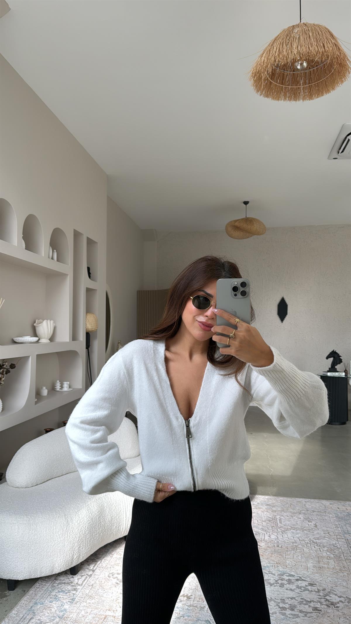 Yumoş Twst Fermuarlı Hırka