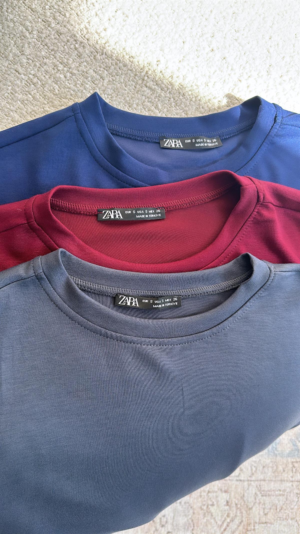 ZR Bordo Kısa Kol Sweatshirt