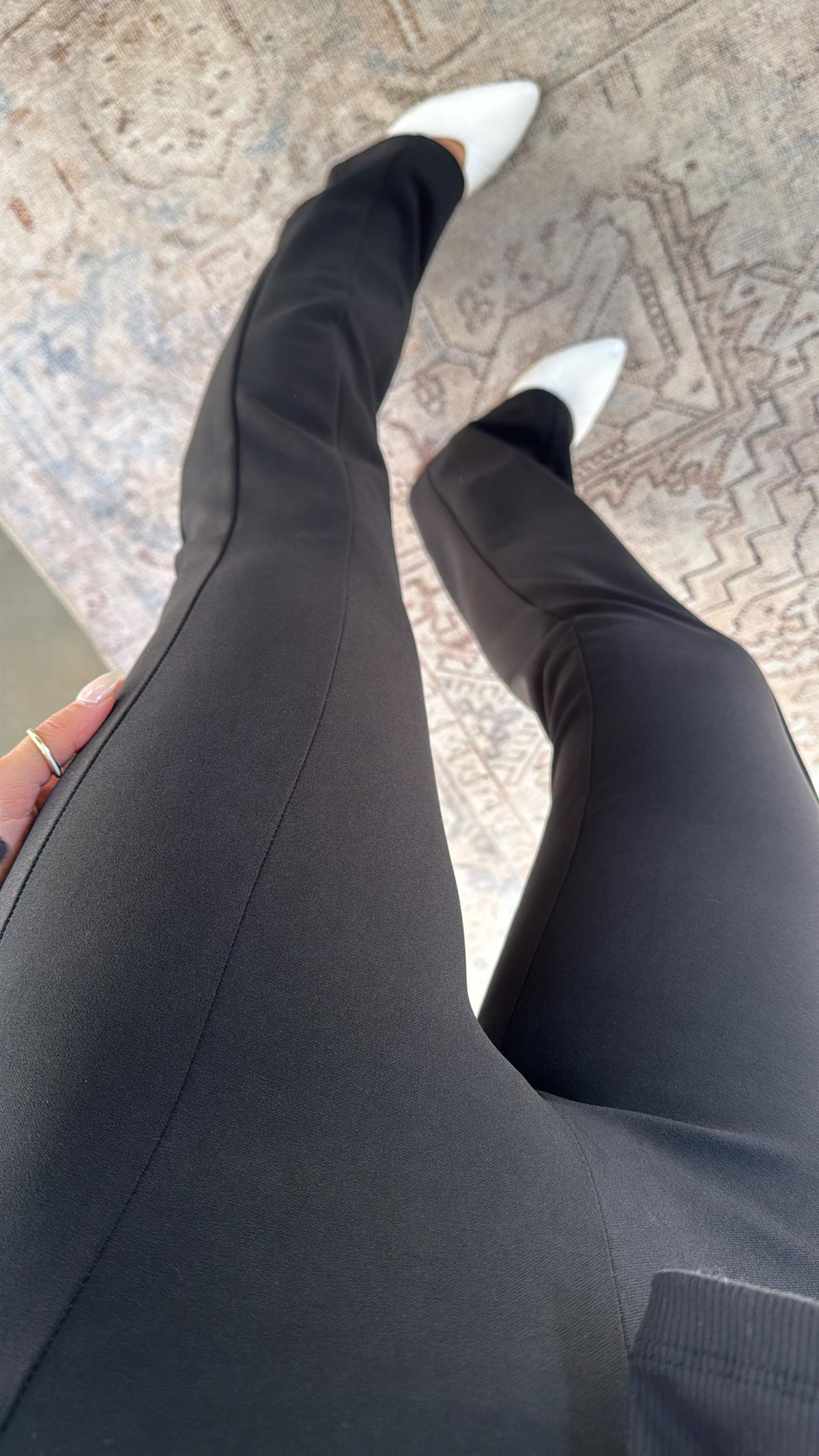 Zr Mid Rise Flare Kumaş Pantolon