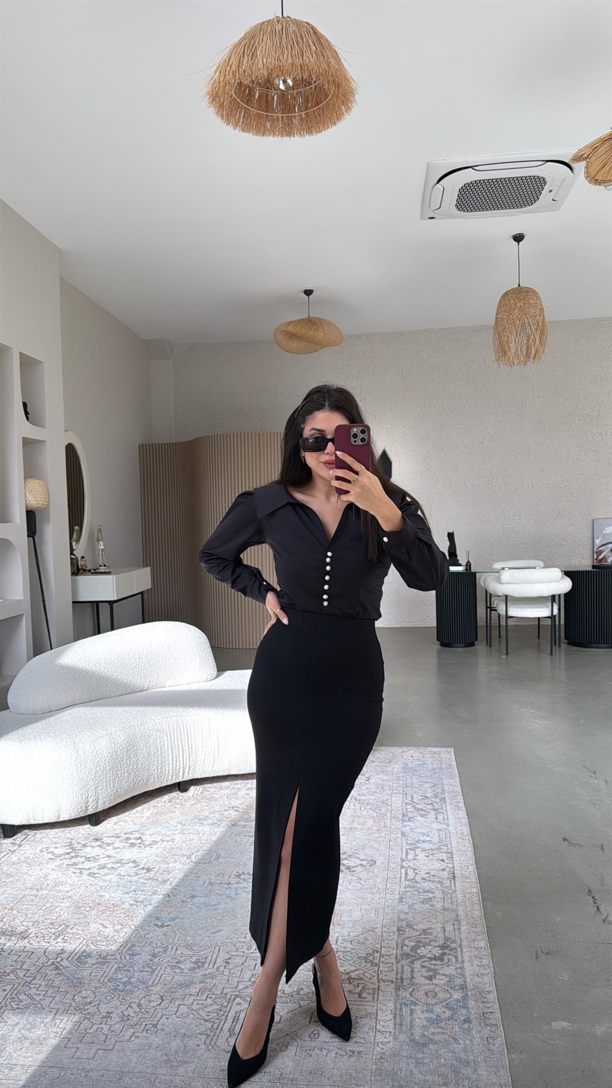 ZR Model Çelik Yırtmaçlı Etek