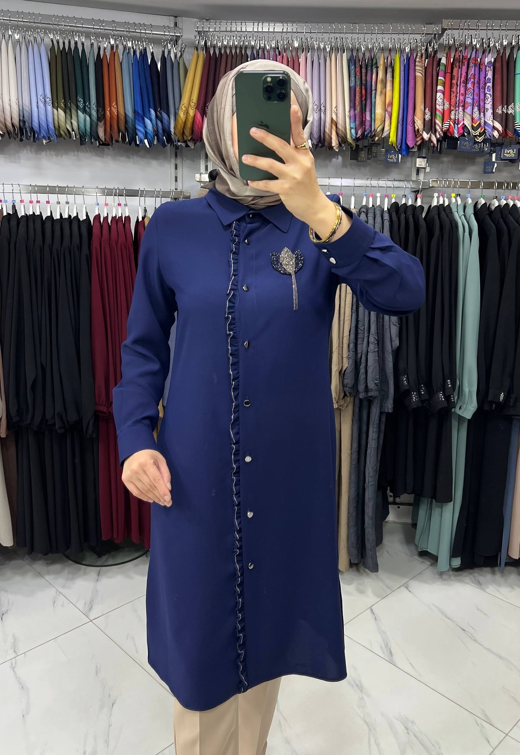 1200 Hennur Tunik LACİVERT