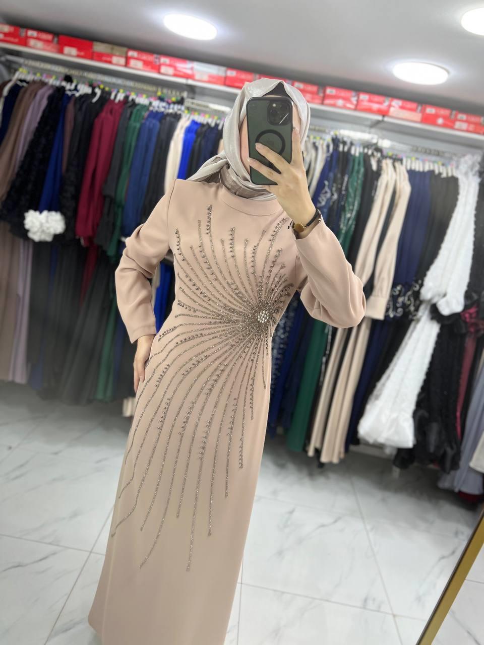 25100 Beren Taşlı Elbise TAŞ