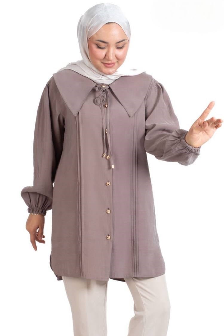 3574 Tripen Armani Modal Tunik LATTE