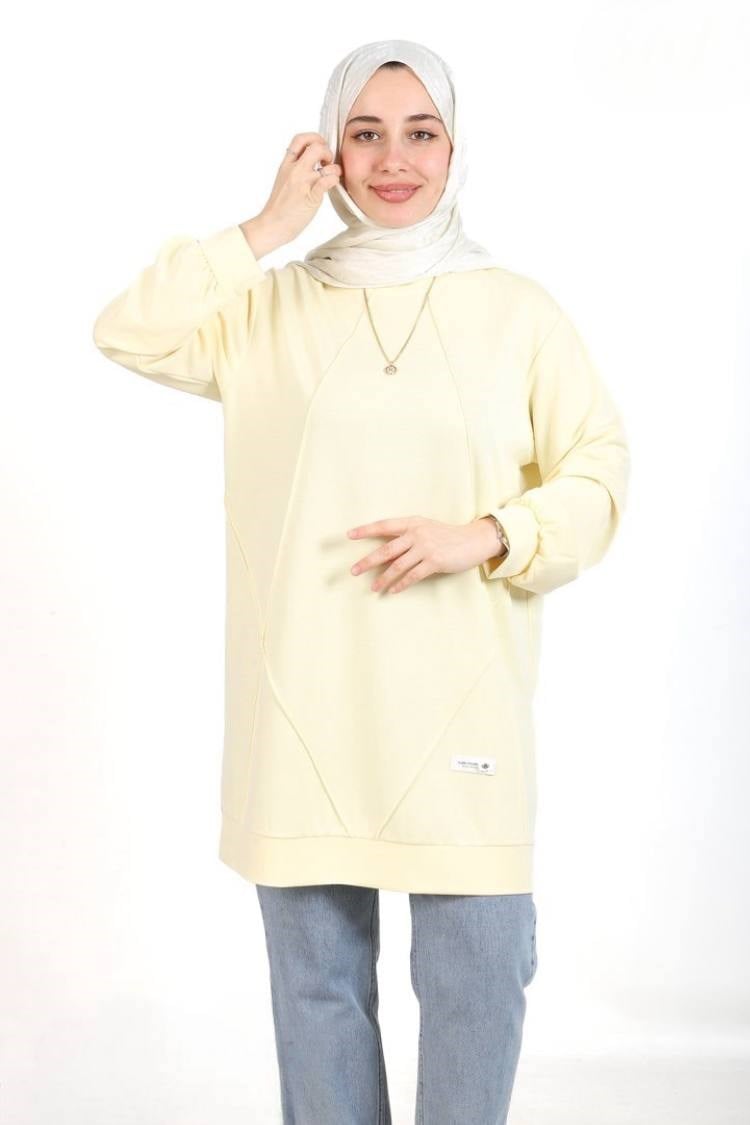 3615 Tripen İnce Oysho Tunik SARI