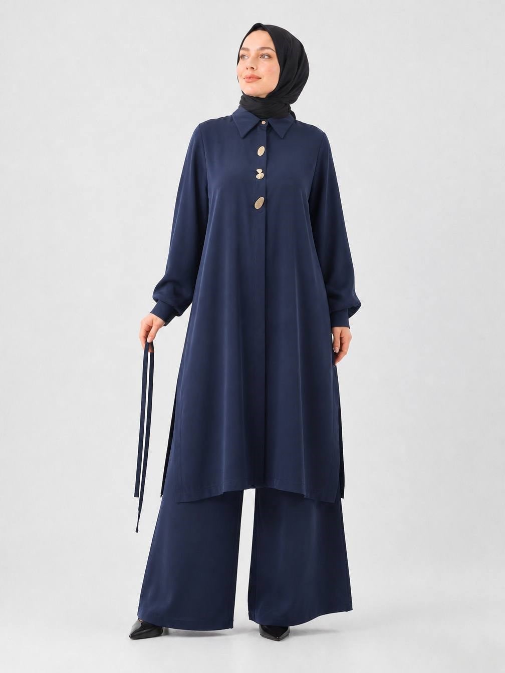 3792 Tripen Pike Pantalonlu Takım LACİVERT