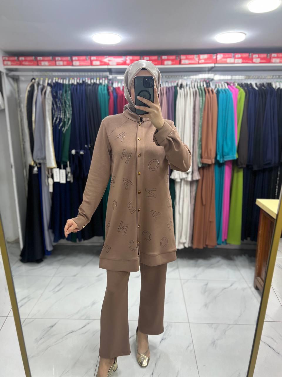 9235 Fonna Pantalonlu Takım LATTE