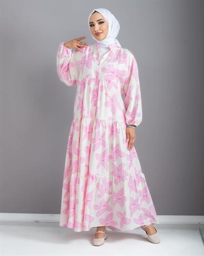 3197 Tripen Elbise PEMBE