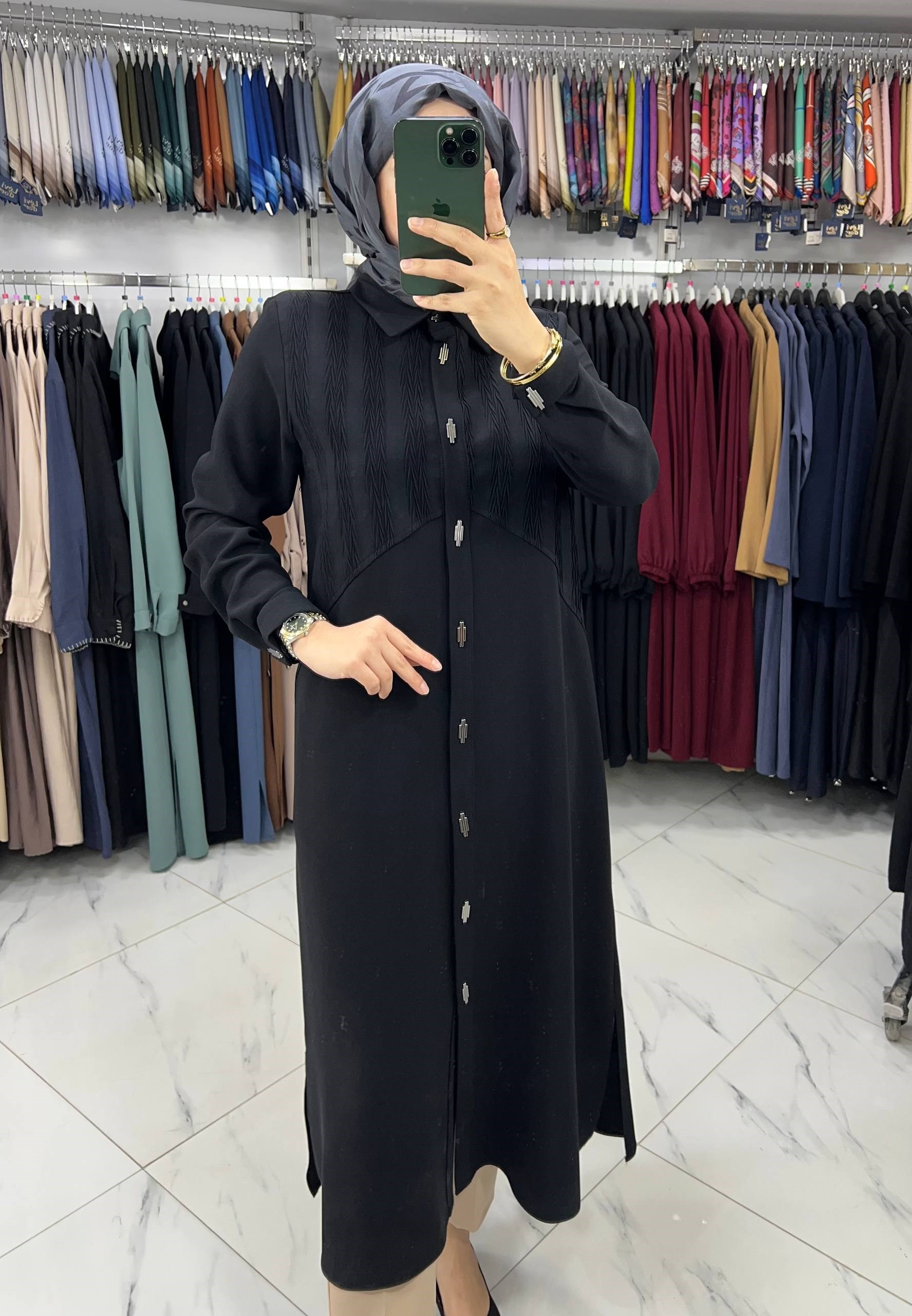 25153 Perfect Uzun Giy Çık SİYAH