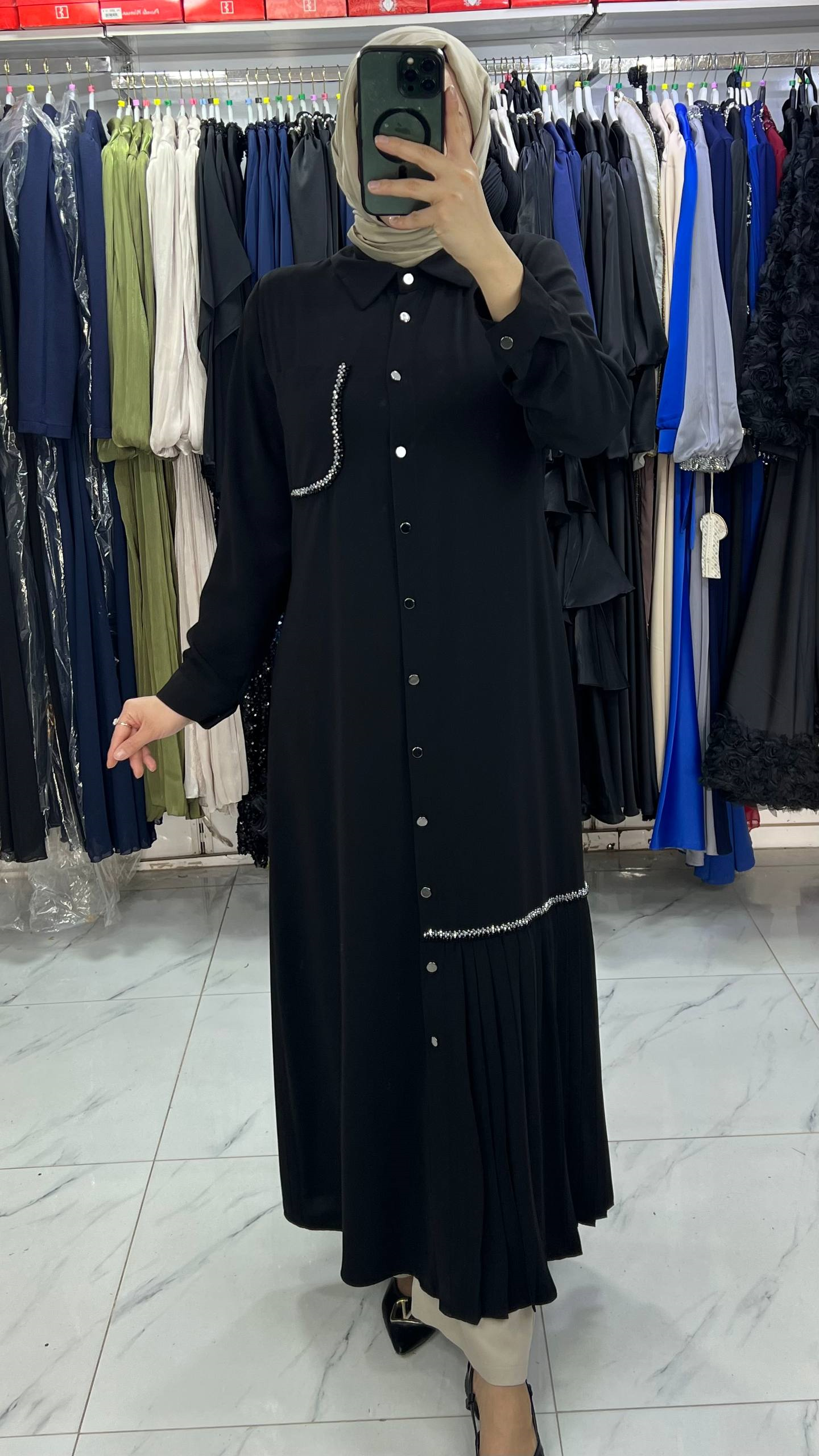 26020 Free Mood Elbise SİYAH