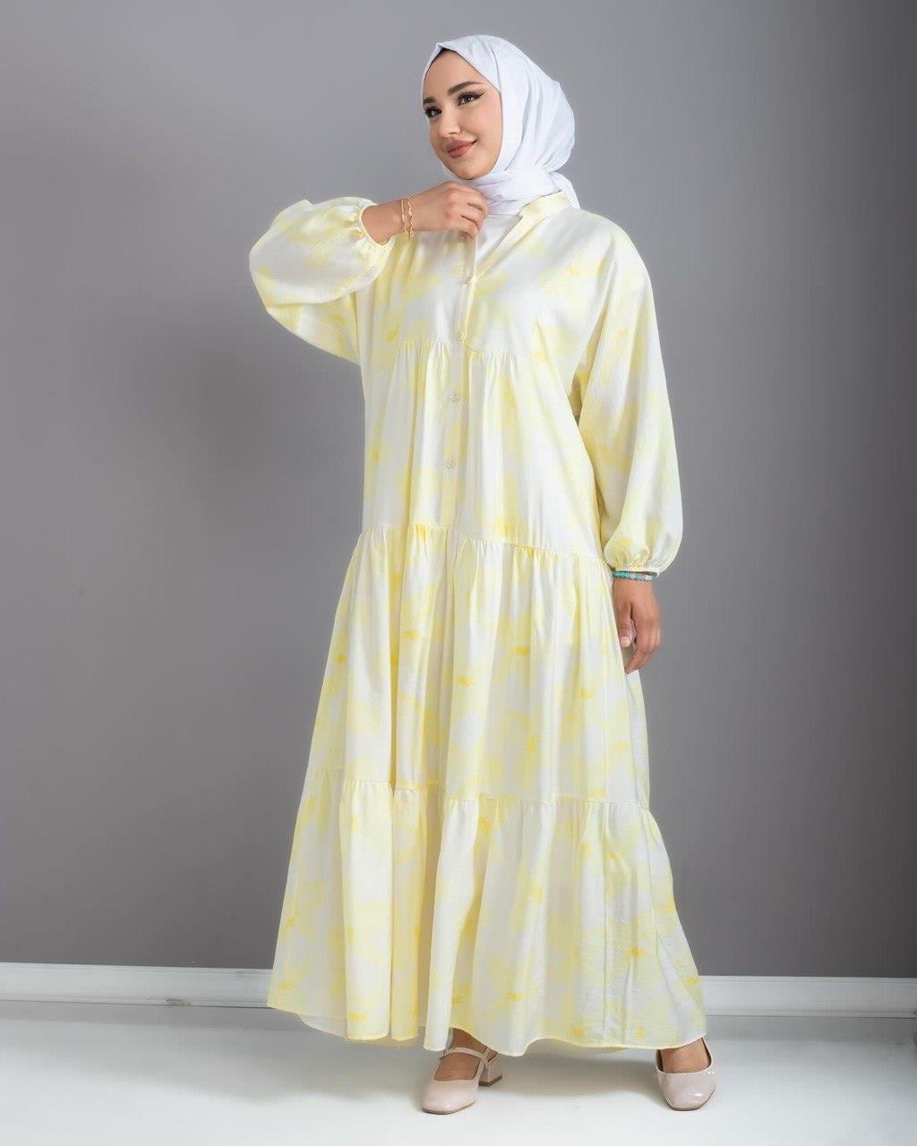 3197 Tripen Elbise SARI