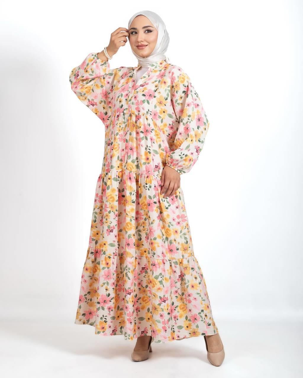 3212 Tripen Elbise PEMBE