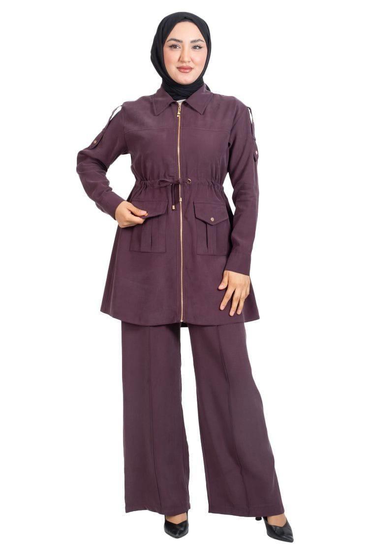 3381 Tripen Benatto Modal pant. Takım BORDO