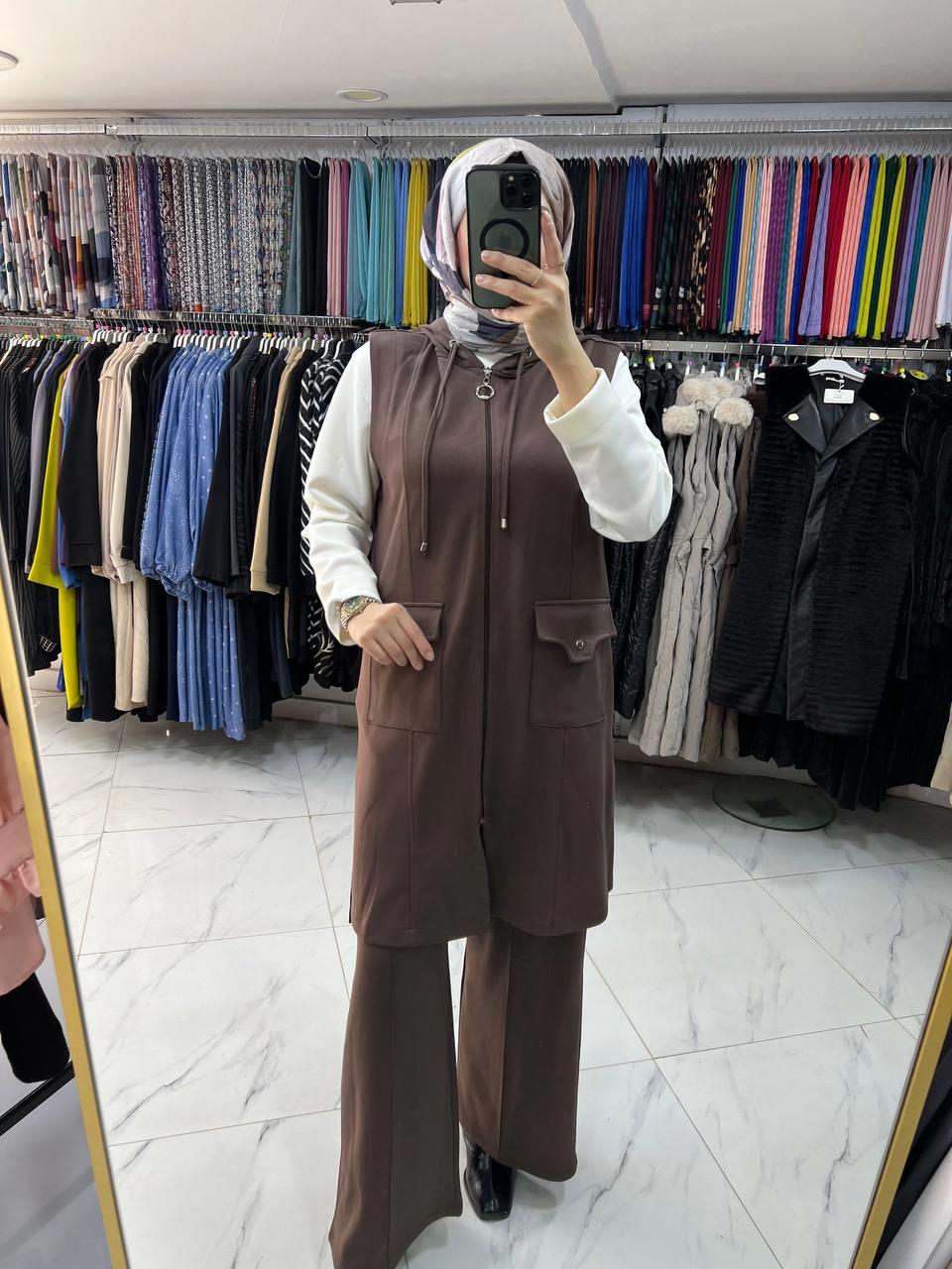 3389 Tripen Oysho Üçlü Takım KAHVE