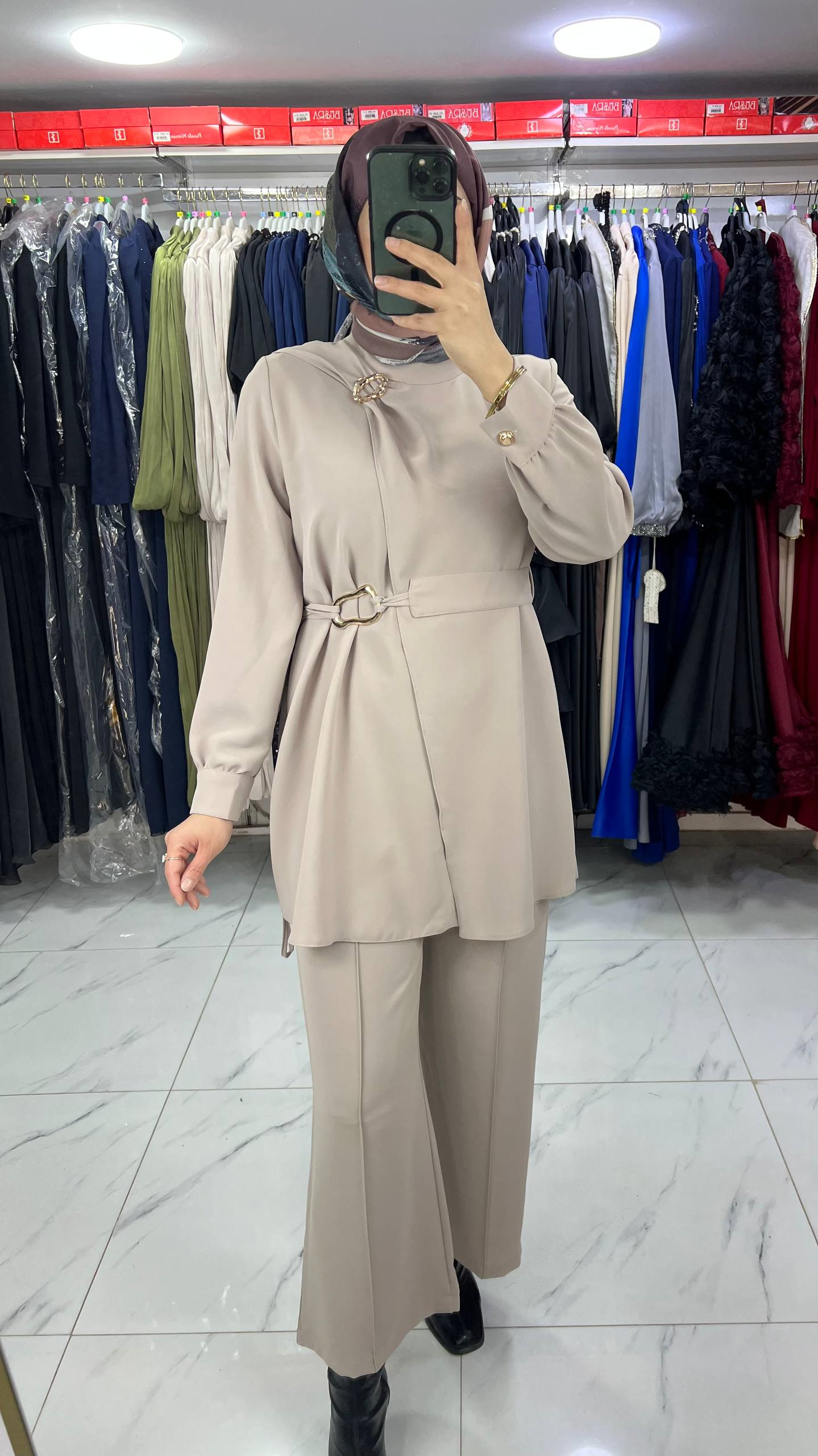 3459 Tripen New Polo pant. Takım BEJ