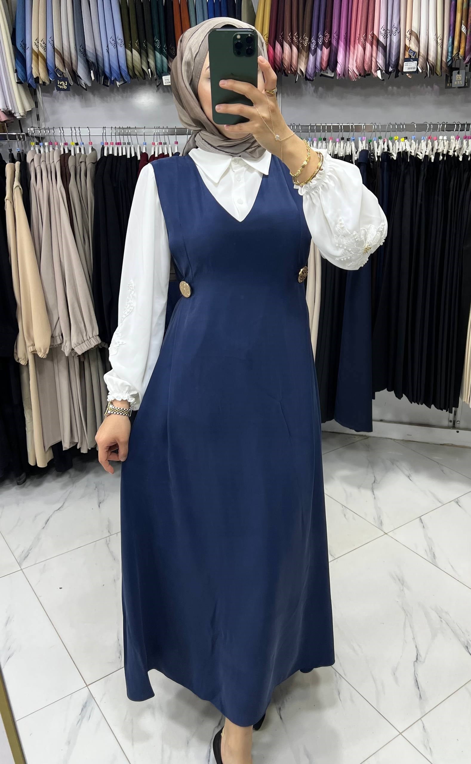 3471 Tripen Tencel Jile Takım LACİVERT