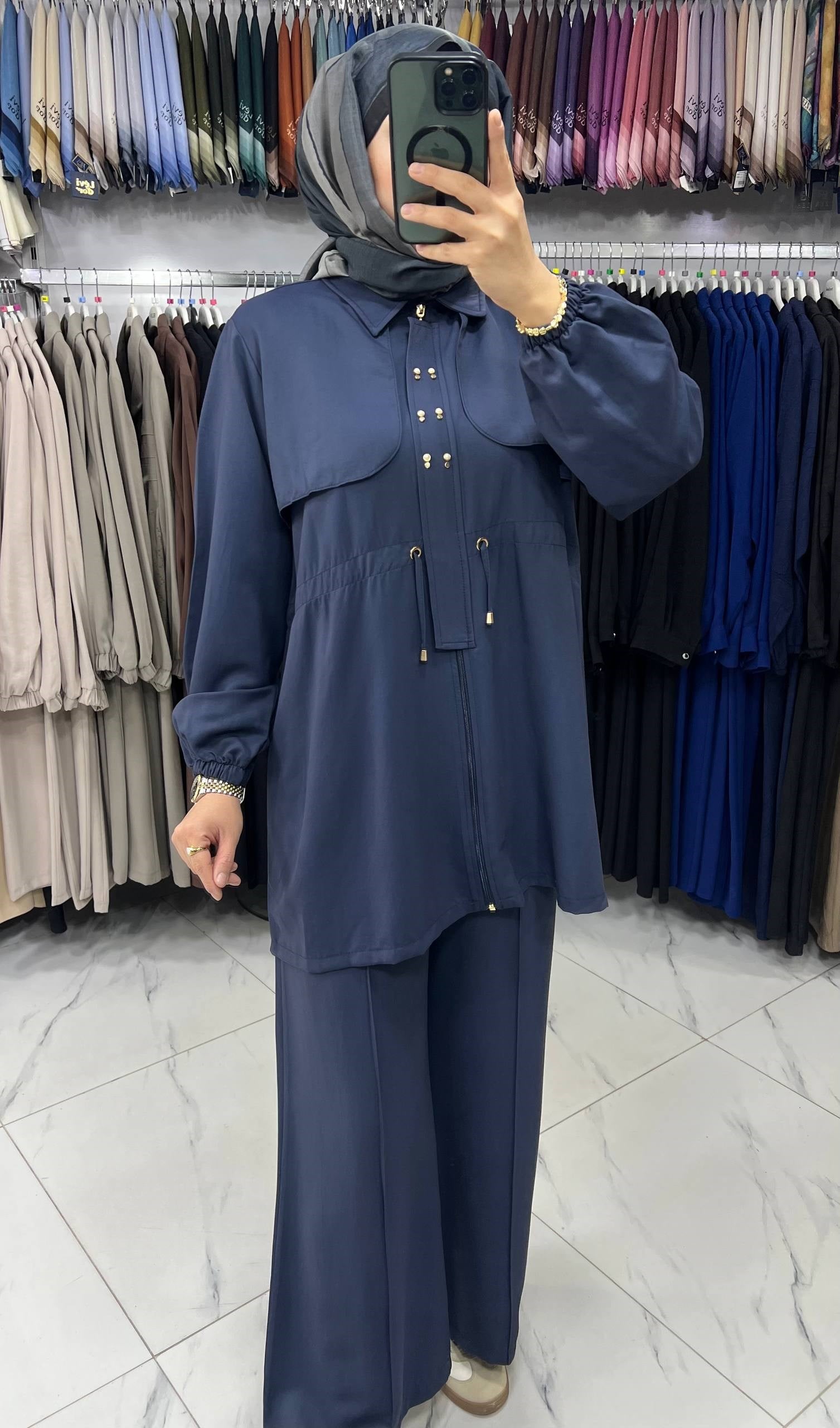 3504 Tripen Perfecto Pantolonlu Takım LACİVERT