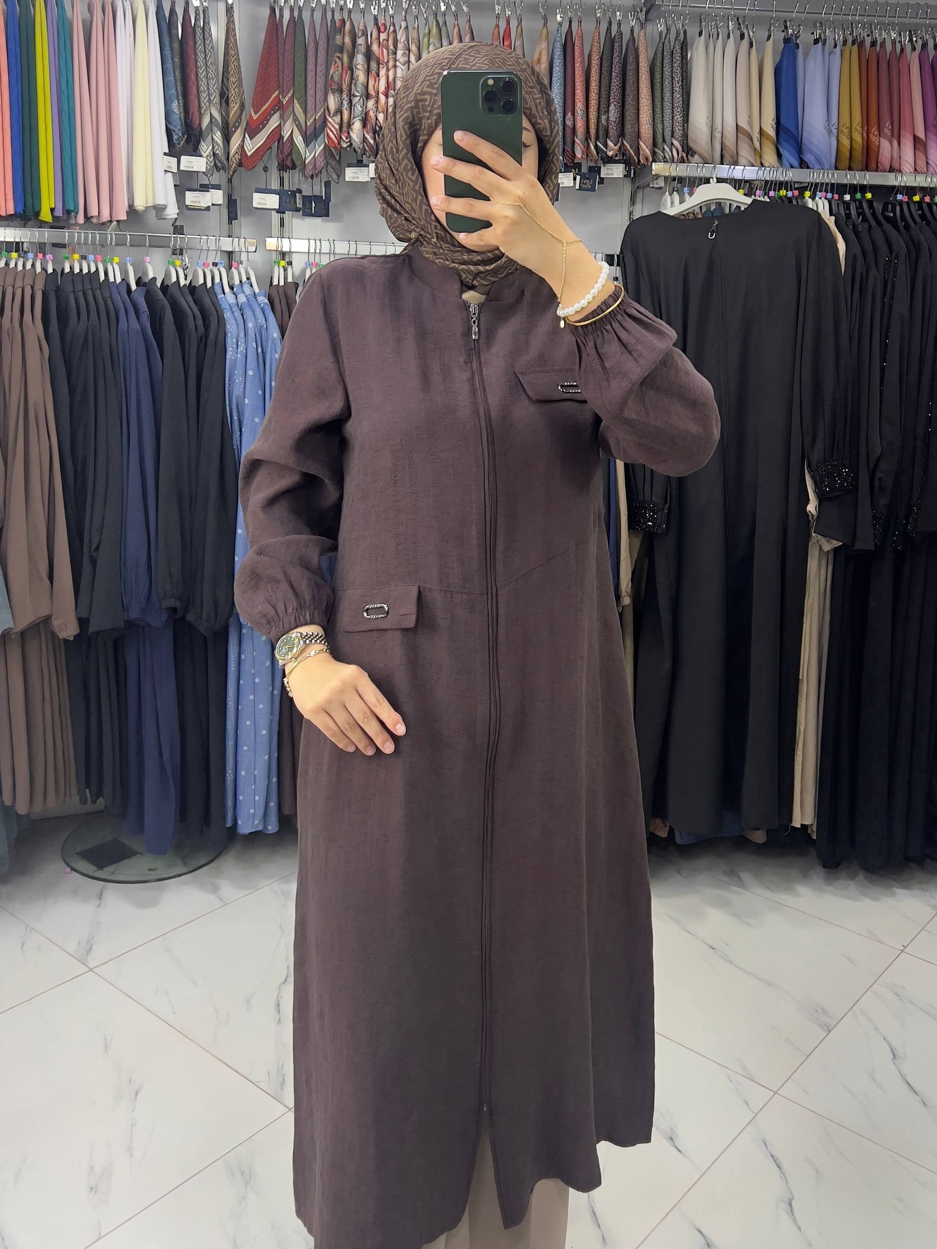 6138 Qeten Giy Çık KAHVE