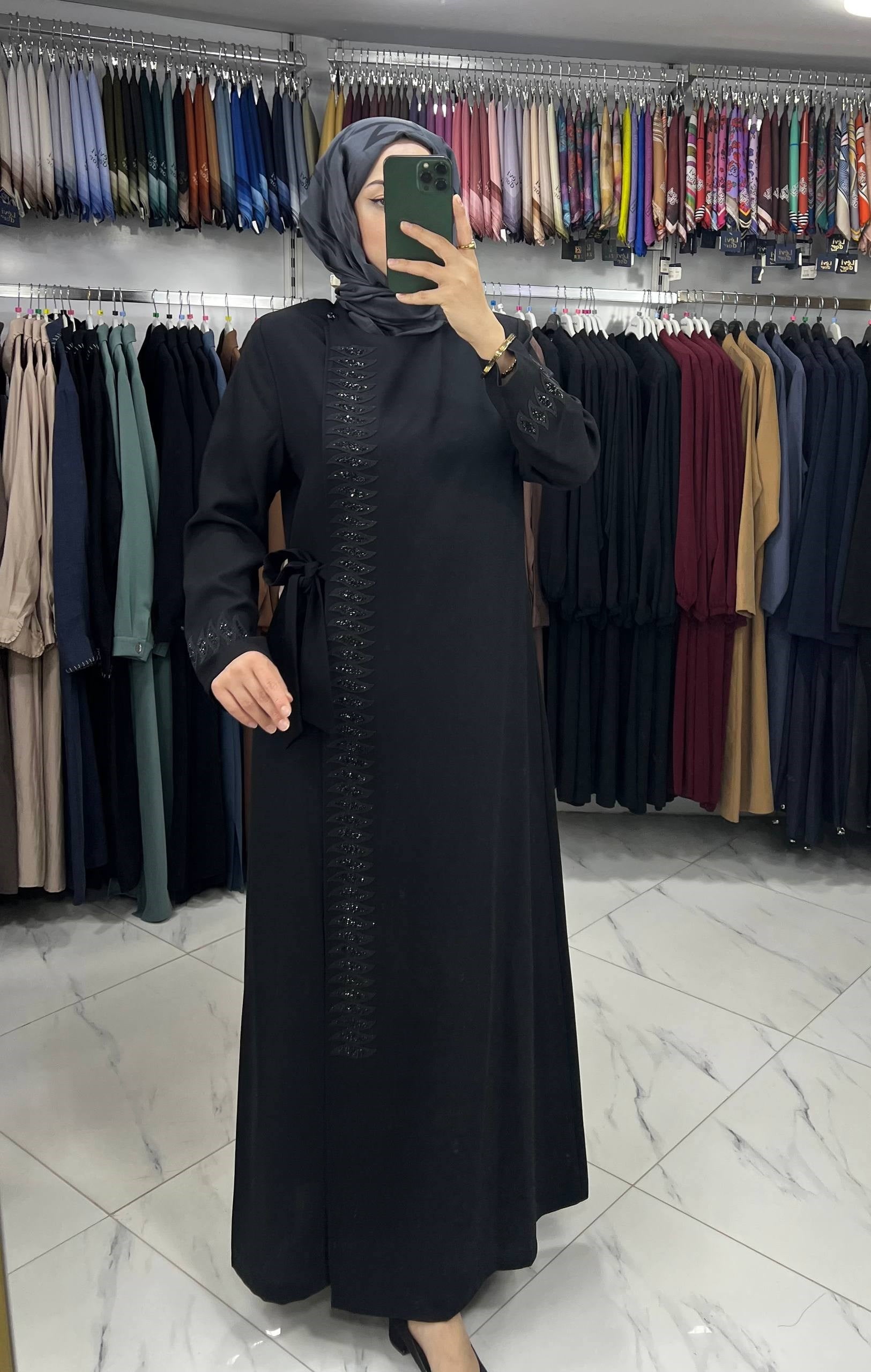 6823 Derin Store Ferace SİYAH