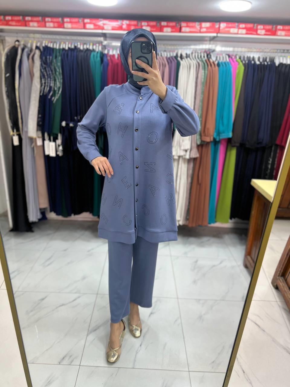9235 Fonna Pantalonlu Takım İNDİGO