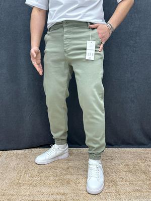 Paça Lastik Full Likralı Pantolon Haki