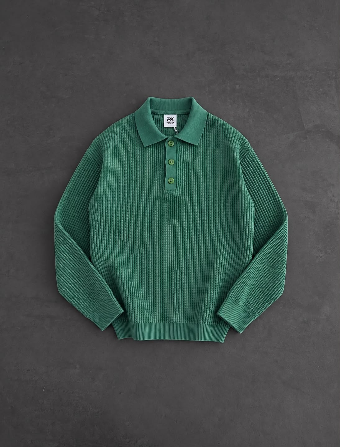 POLO YAKA FUL LİKRALI TRİKO ZÜMRÜT YEŞİLİ