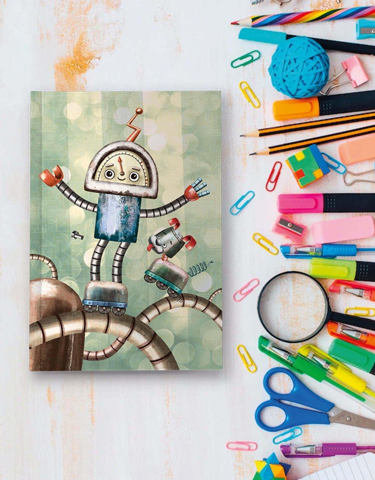 Sevimli Robot ve Köpeği Defter