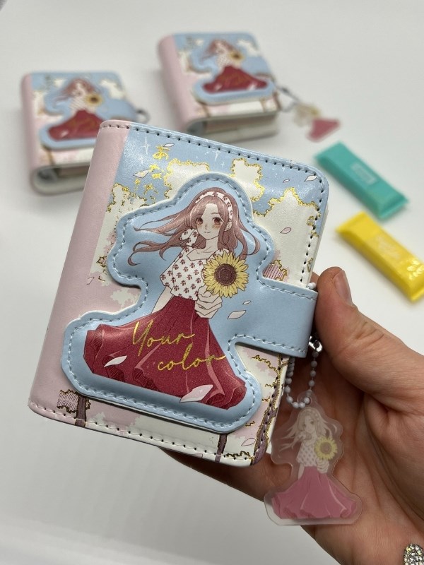 Sunflower Sevimli Kız Temalı Charmlı Mini Planlayıcı Spiralli Defter/80 Yaprak/Mıknatıslı Ajanda