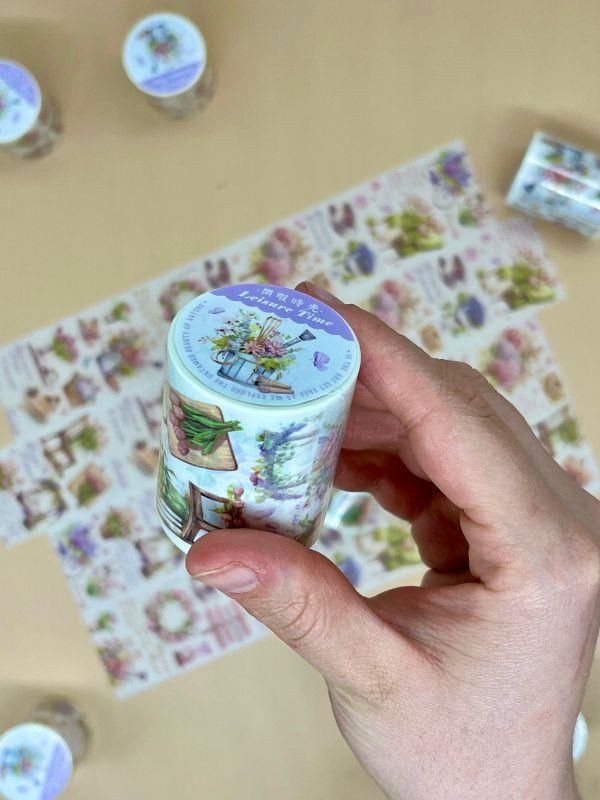  Bahçe Bakımı ve Çiçekler Temalı Washi Bant/ Washi Tape/ Sticker/ Bullet Journal