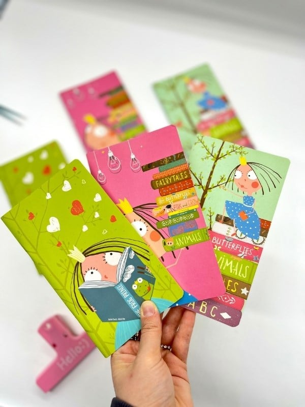 3’lü Kawaii Prenses Masal Temalı Çizgisiz Mini Defter Seti 3*64 Sayfa/Notebook/Günlük