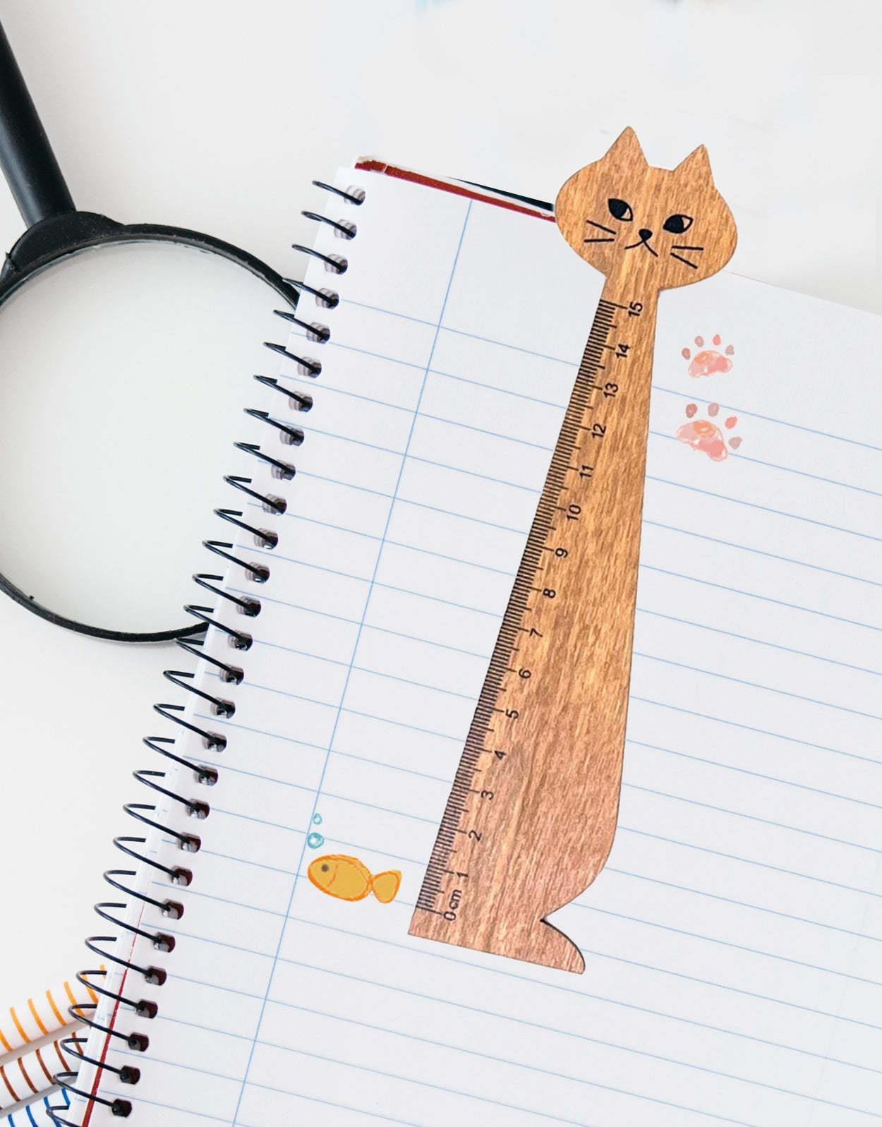 Ahşap Kedi Cetvel