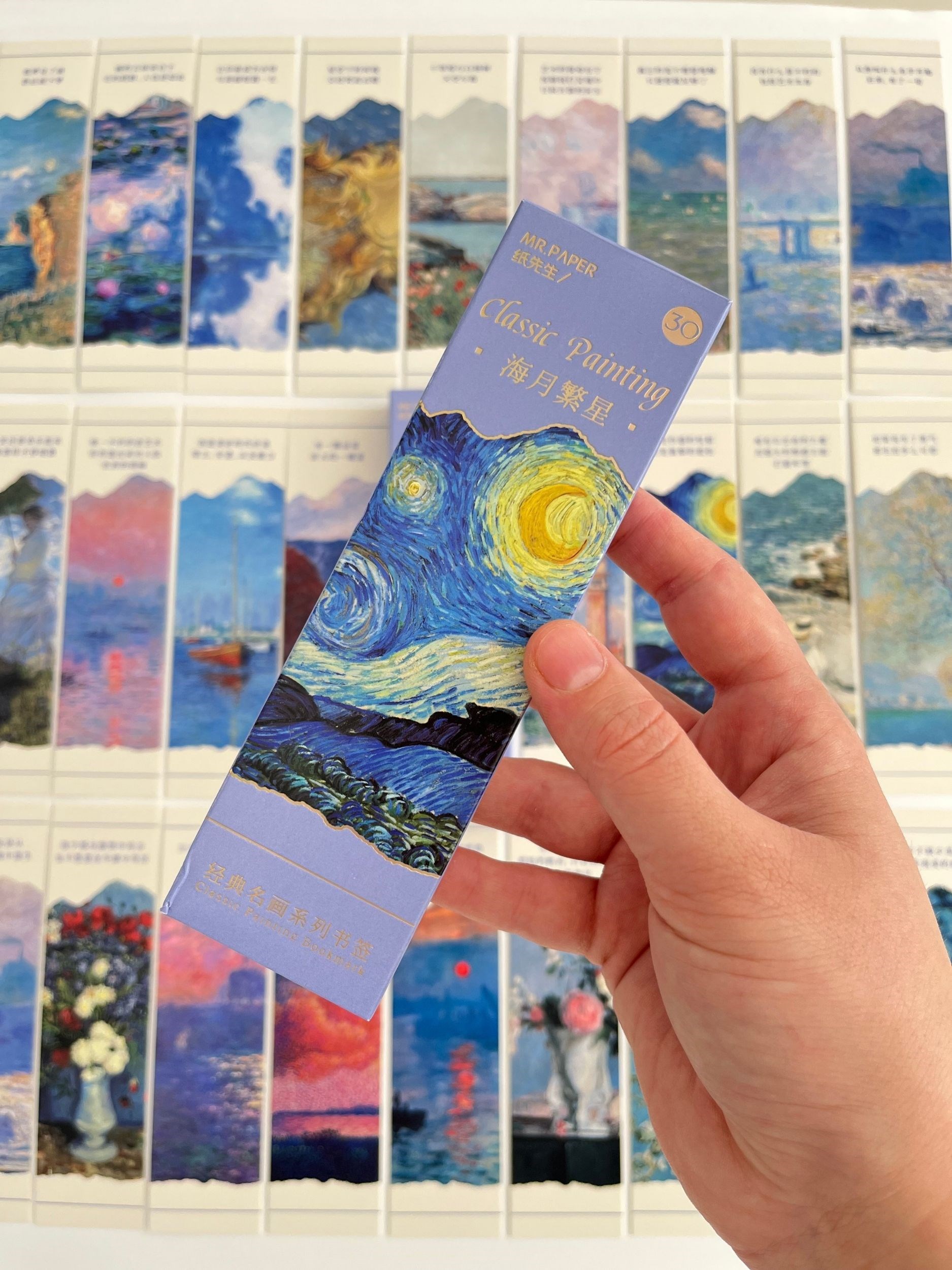 Classic Painting 30’lu Sanat Eseri Temalı Kitap Ayracı Seti / Yer İmi