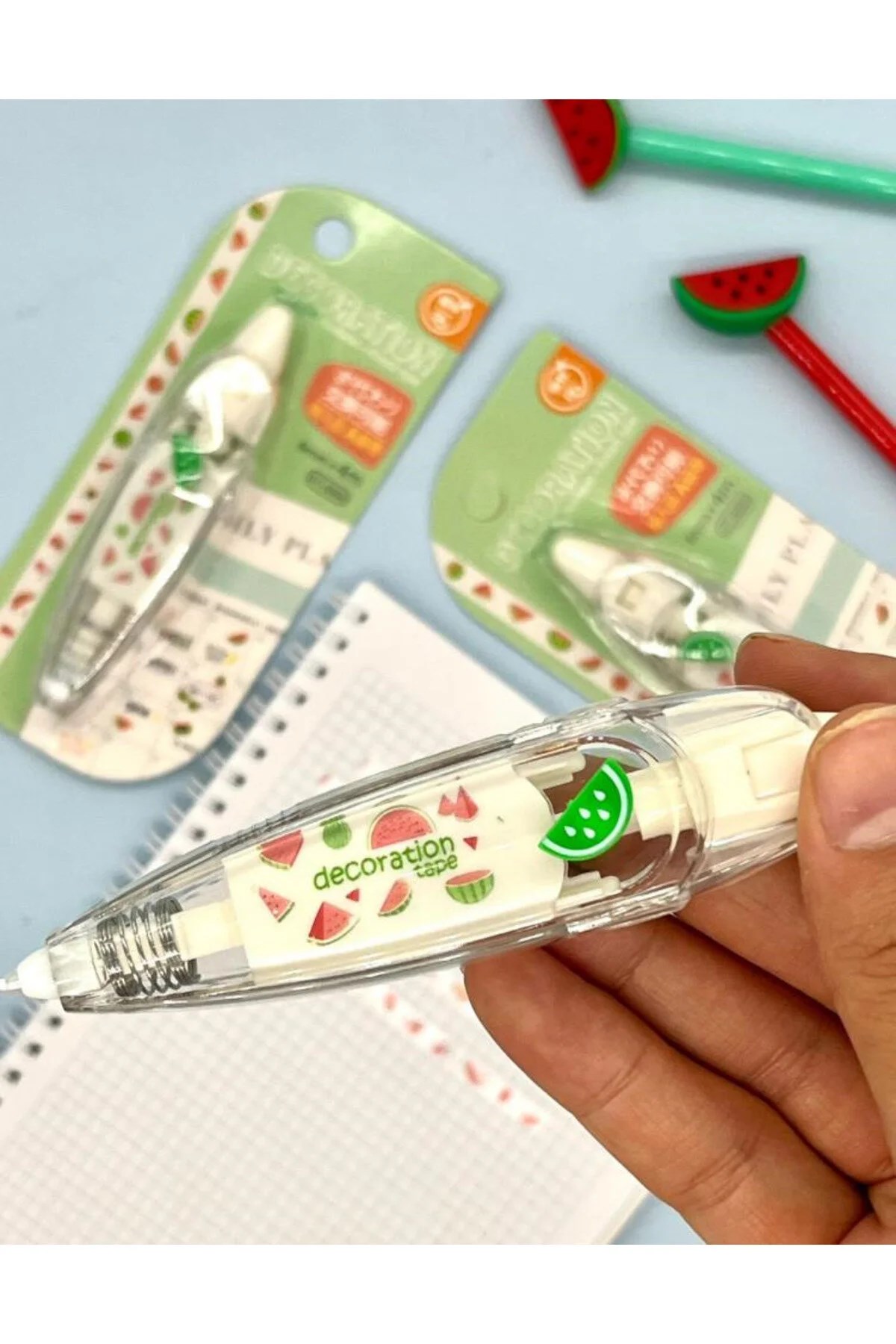 Karpuz Desenli Süsleme Bandı Tipex / Tipeks / Bullet Journal