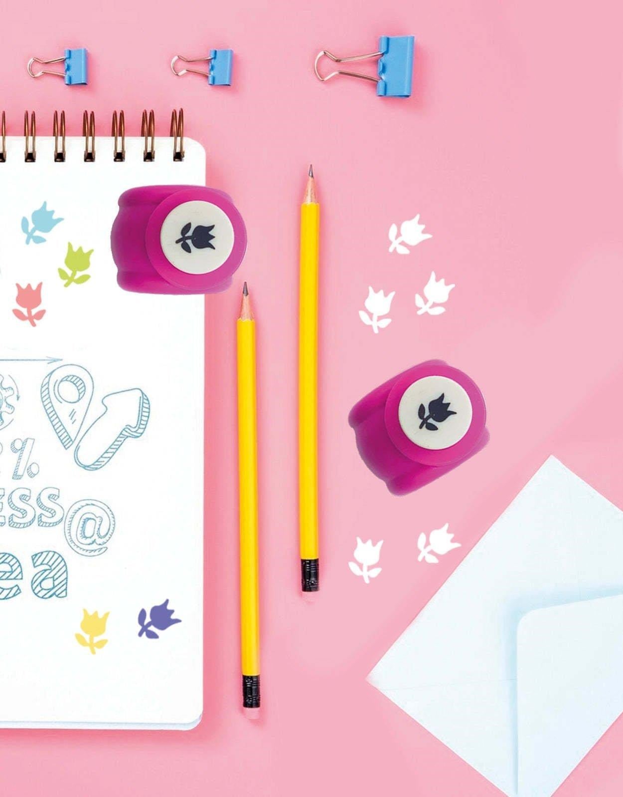 Pembe Lale Desenli Mini Delgeç