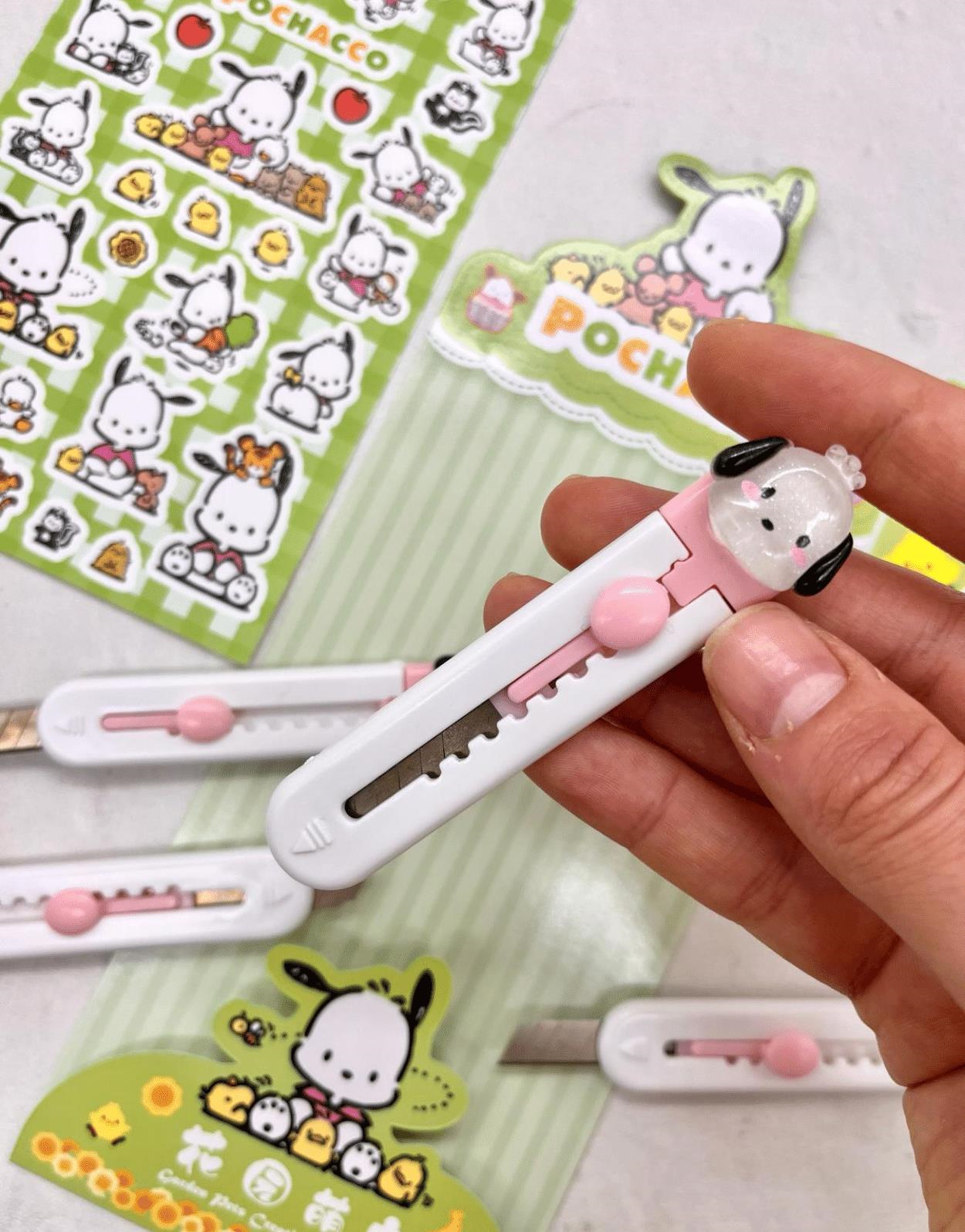 Sanrio Pochacco Karakterli Maket Bıçağı / Sanat Bıçağı / Bullet Journal / Scrapbook