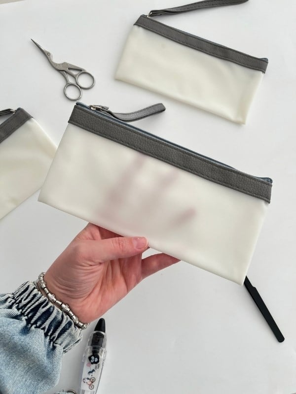 Su Geçirmez Silikon Gri Soft Çanta / Toparlayıcı / Kalem Kutu
