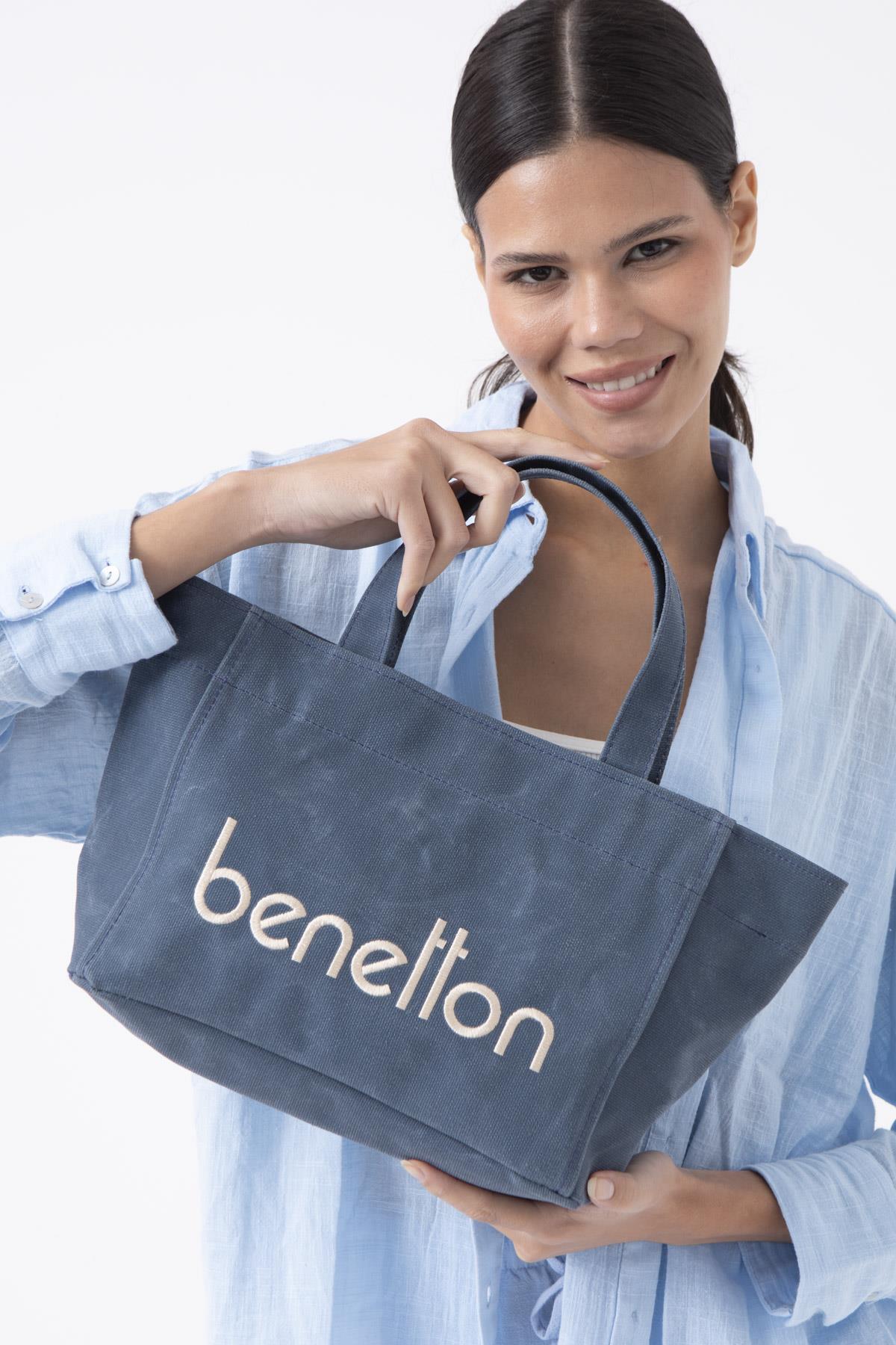 BENETTON KADIN OMUZ ÇANTA BNT_1102 LACİVERT