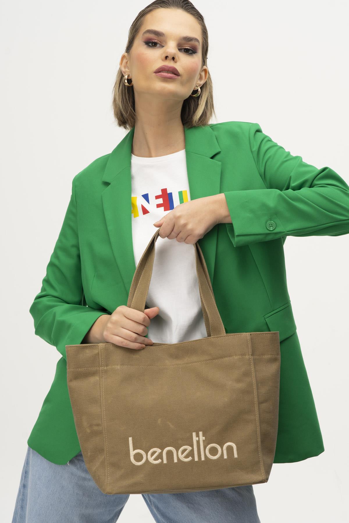 BENETTON KADIN OMUZ ÇANTA BNT_1163 HARDAL