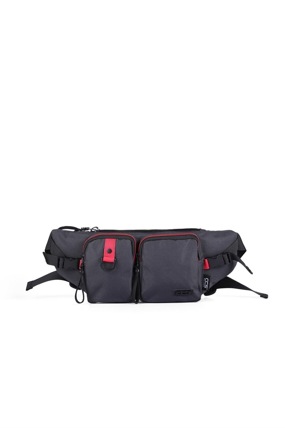 ÇÇS Erkek Kumaş Bel ve Vücut Çantası 31317 GRİ
