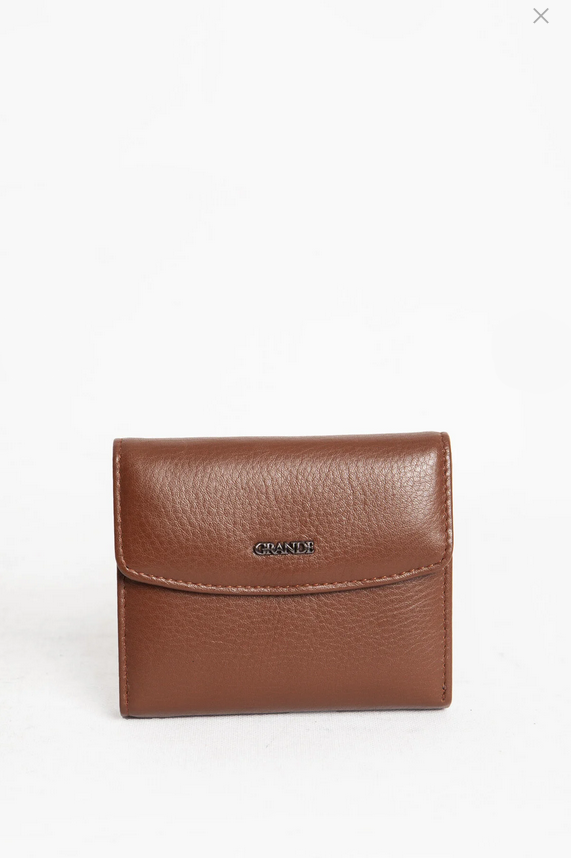 GRANDE DERİ KADIN CÜZDAN 2614 TABA