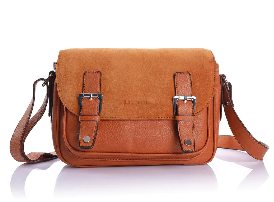 JACQULINE SÜET DERİ ÇAPRAZ ÇANTA TABA