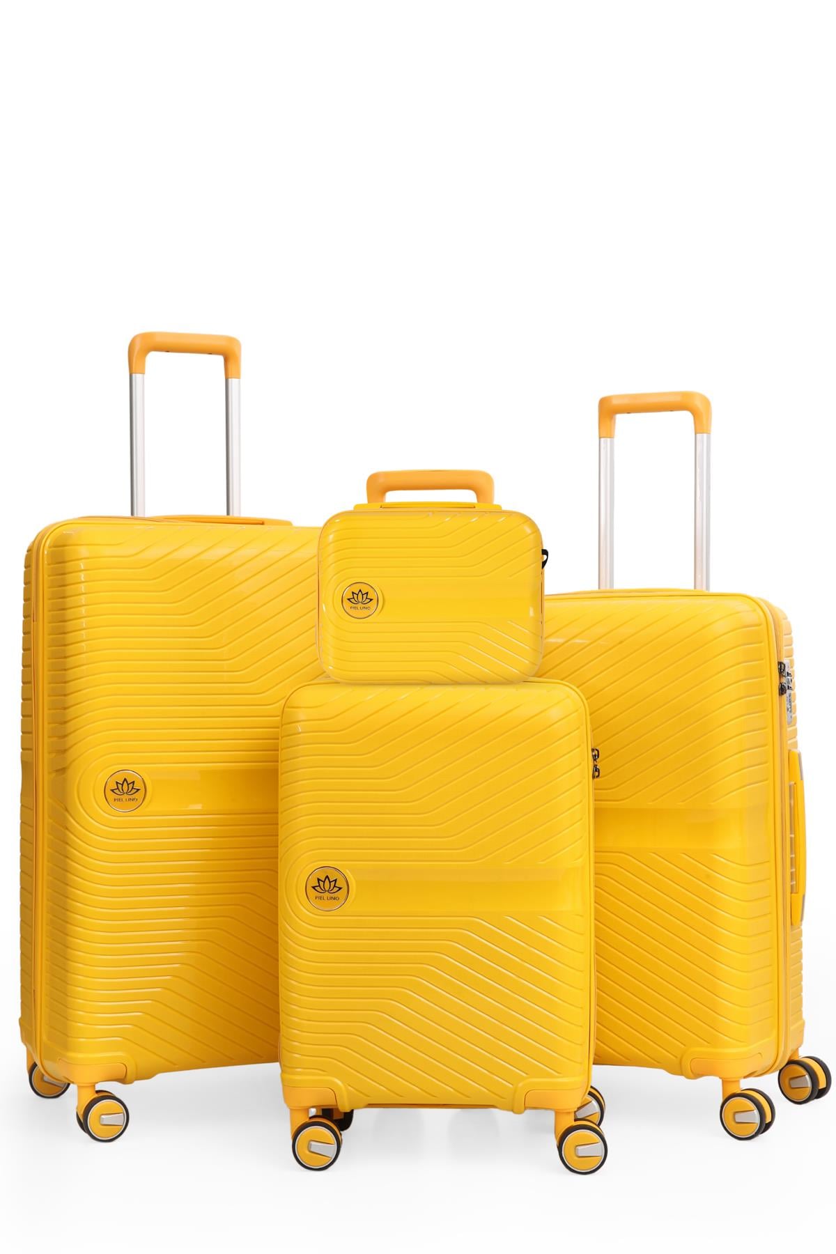 PIEL LINO POLİPROPİLEN 4'LÜ VALİZ SETİ PL015239-SET SARI