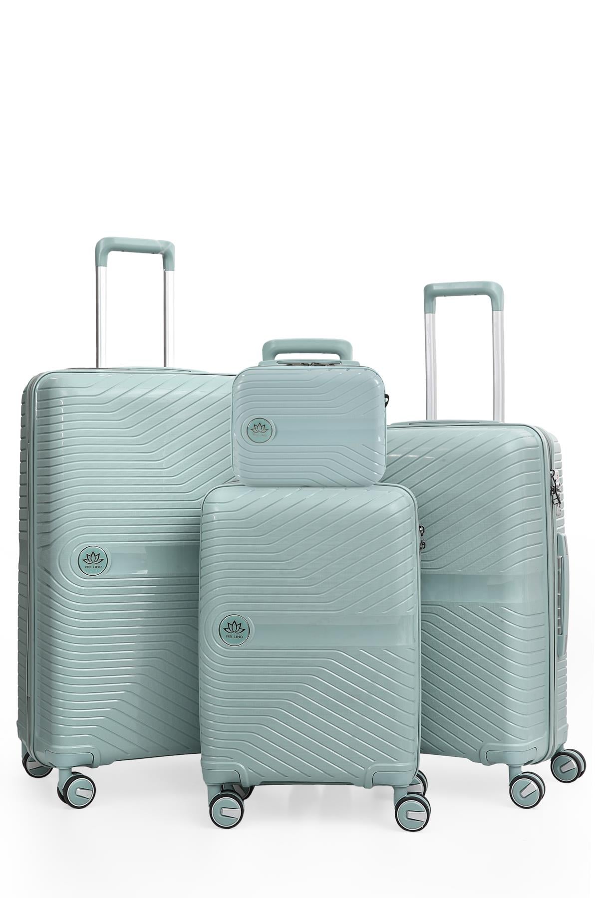 PIEL LINO POLİPROPİLEN 4'LÜ VALİZ SETİ PL015239-SET MAVİ