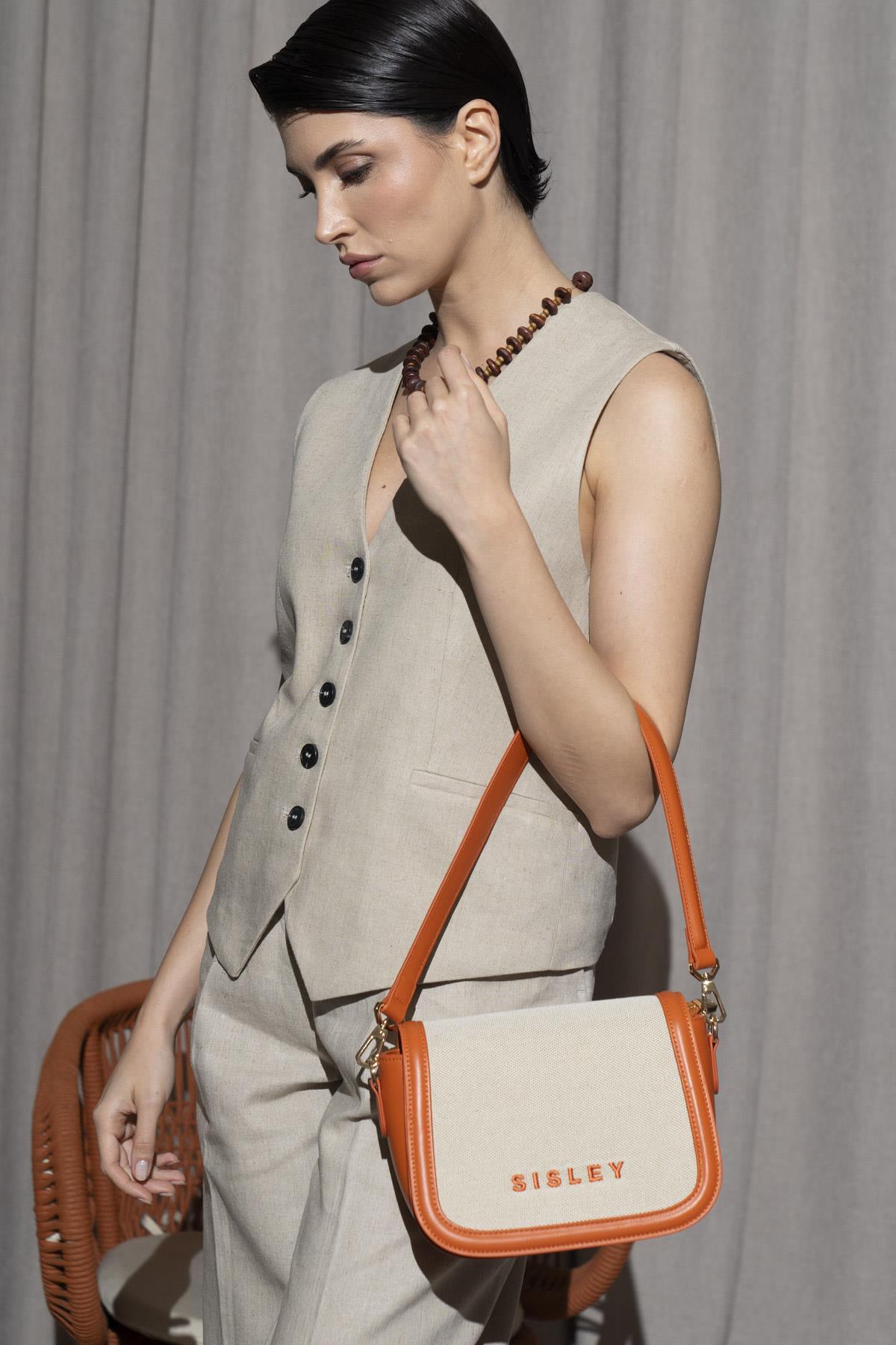 SISLEY KADIN ÇAPRAZ ÇANTA SLY_074 TURUNCU